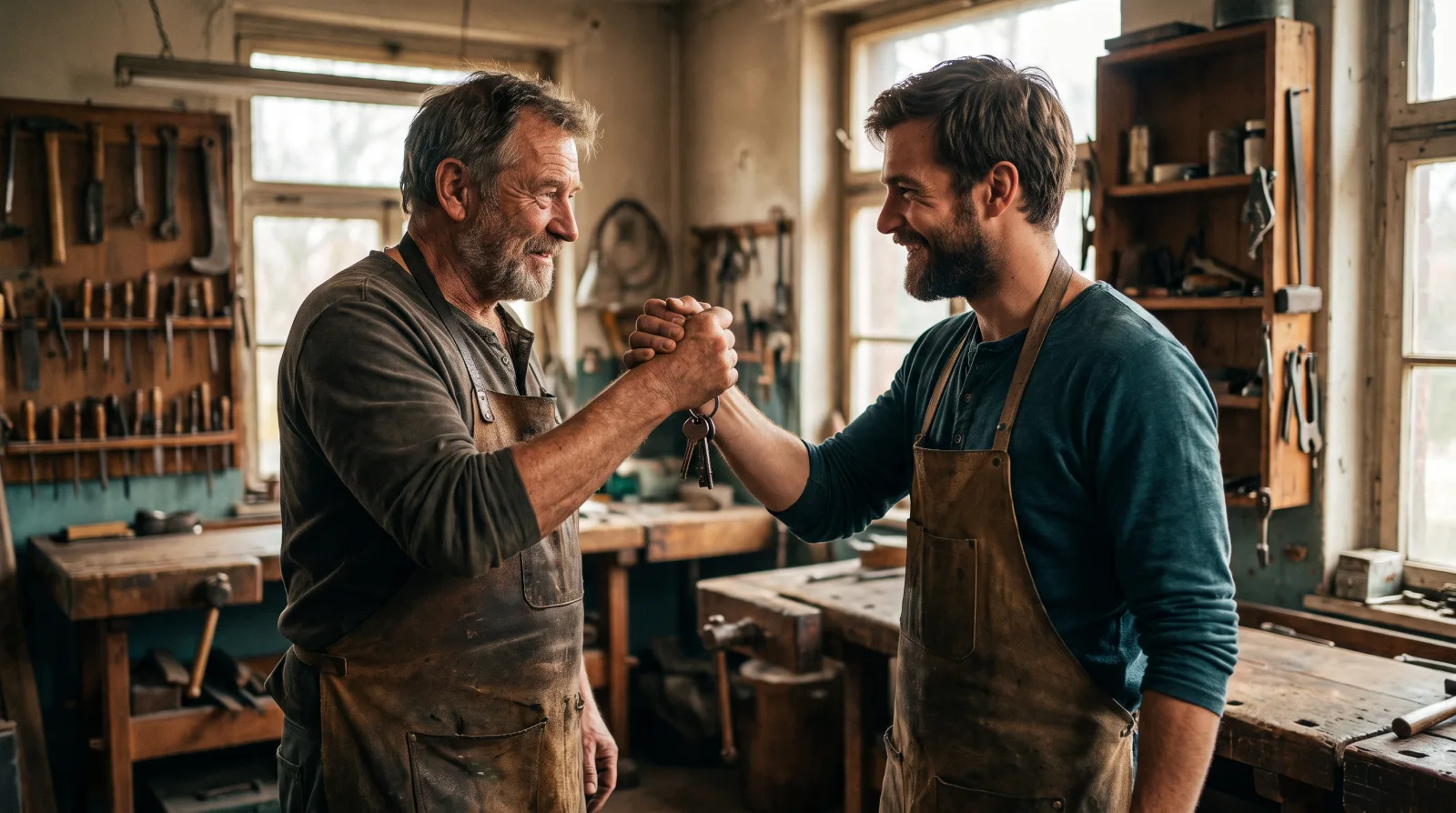 Betriebsübergabe im Handwerk — Nachfolge planen, bewerten, sauber übergeben