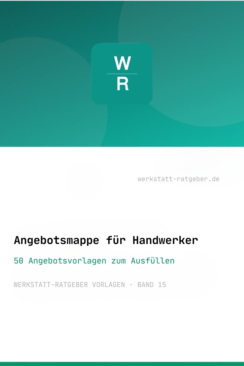 Angebotsmappe für Handwerker — Professionelle Angebote erstellen