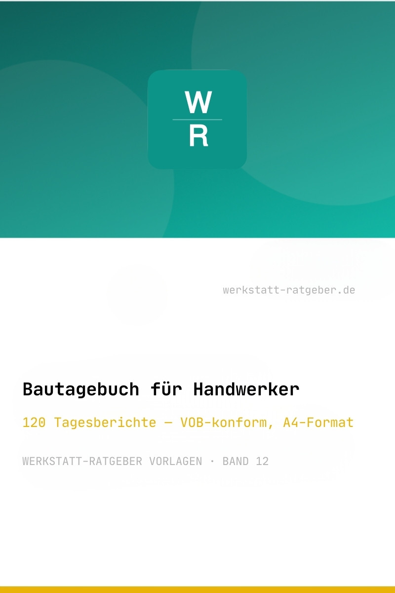 Bautagebuch für Handwerker — Dokumentation leicht gemacht