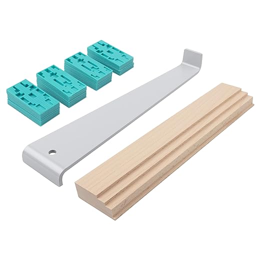 Wolfcraft Verlegeset für Laminat (Zugeisen, Schlagklotz, Keile)
