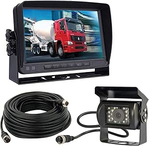 Greenyi 1080P Rückfahrkamera mit 5 Zoll Monitor (Kabel)