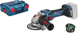 Bosch Professional GWS 18V-15 C Akku-Winkelschleifer (2x 8,0 Ah ProCore, L-BOXX)