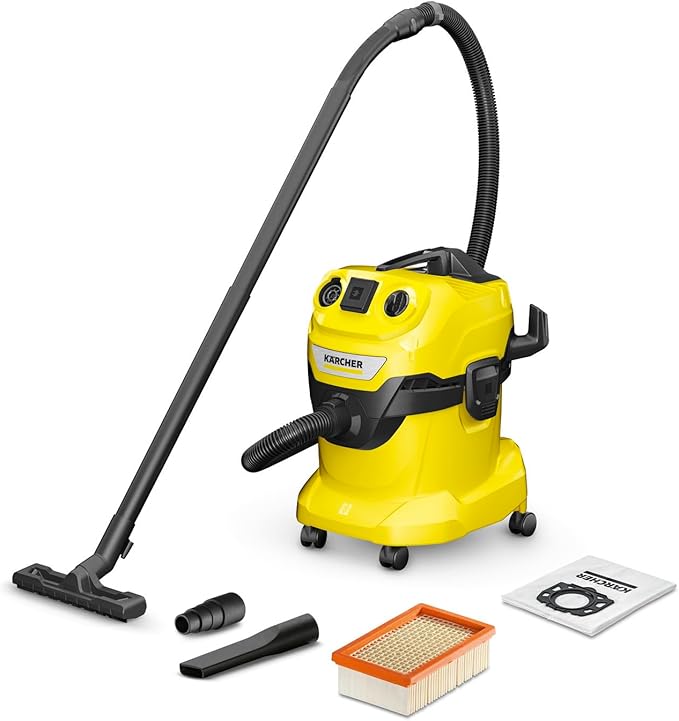 Kärcher WD 6 P Premium Nass-Trockensauger (1300 W, 30 L, Edelstahl)