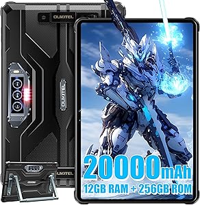 OUKITEL RT8 Outdoor Tablet (20.000 mAh, IP68, 11 Zoll, 12 GB RAM)